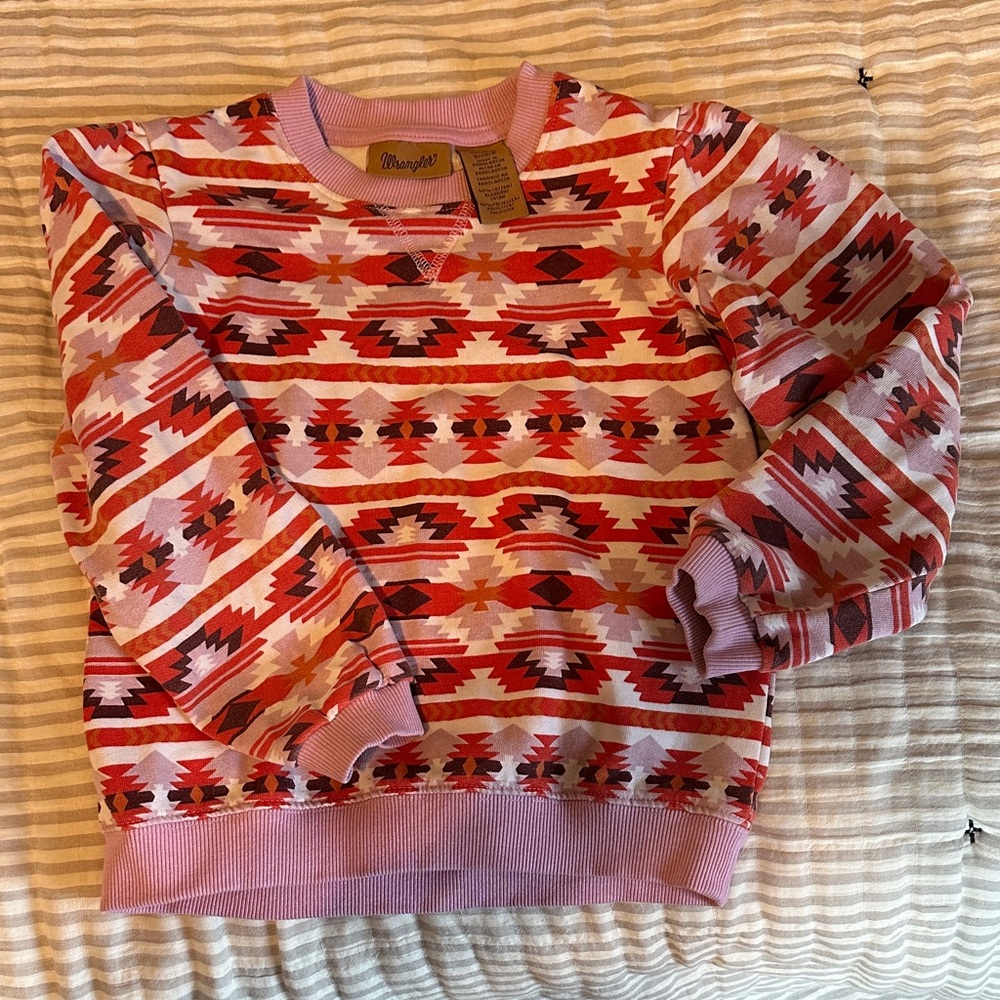 Wrangler Girls Geometric Kids Sweatshirt
